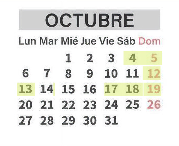 Eventos Octubre 2025