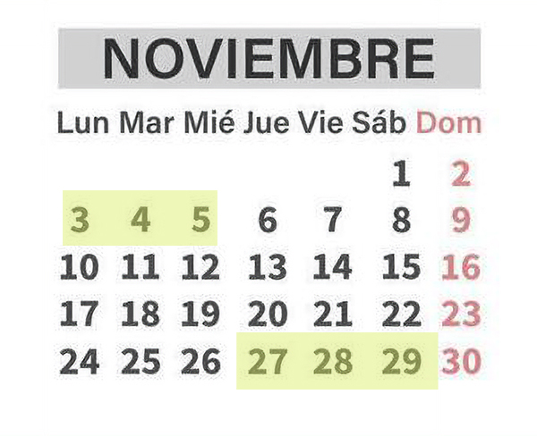Eventos Noviembre 2025