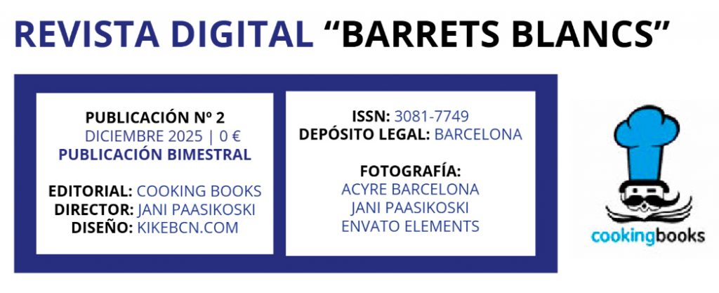 Revista gastronómica "Barrets Blancs" de la Asociación de Cocineros y Reposteros de Barcelona