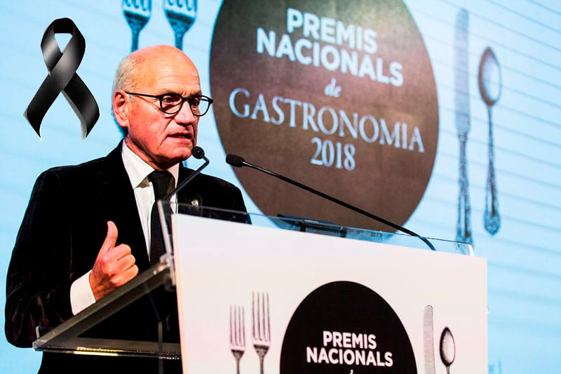La Associació de Cuiners i Rebosters de Barcelona lamenta la pérdida de Carles Vilarrubí, presidente de la Academia Catalana de Gastronomía