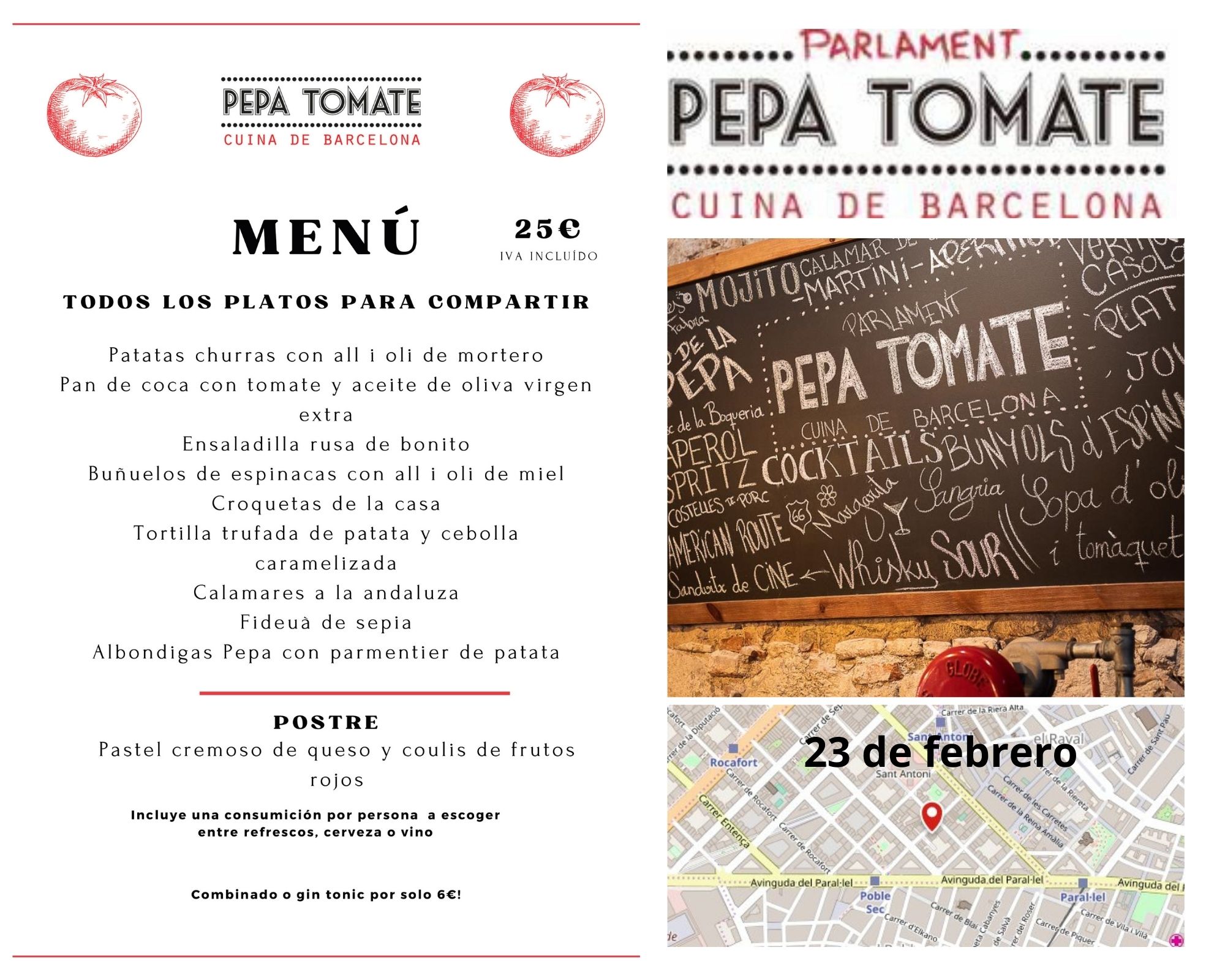 Convocatoria  velada profesional en PEPA TOMATE 