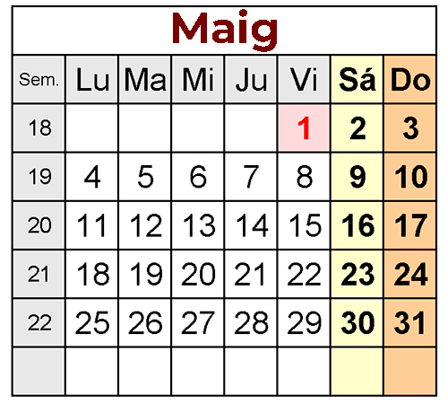 Activitats i Esdeveniments gastronòmics MAIG 2026