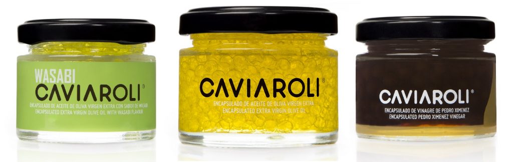 CAVIAROLI esferificaciones de aceite de oliva