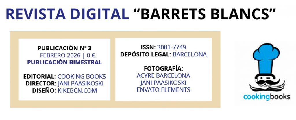 Revista gastronómica "Barrets Blancs" Nº 3 de la Asociación de Cocineros y Reposteros de Barcelona