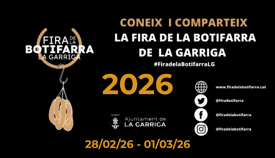 La Garriga celebra la 14ª Fira de la Botifarra - Tradición, producto y cultura gastronómica del 28 de febrero al 1 de marzo
