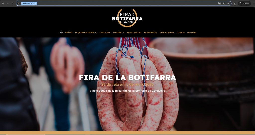 web La Garriga celebra la 14ª Fira de la Botifarra - Tradición, producto y cultura gastronómica del 28 de febrero al 1 de marzo